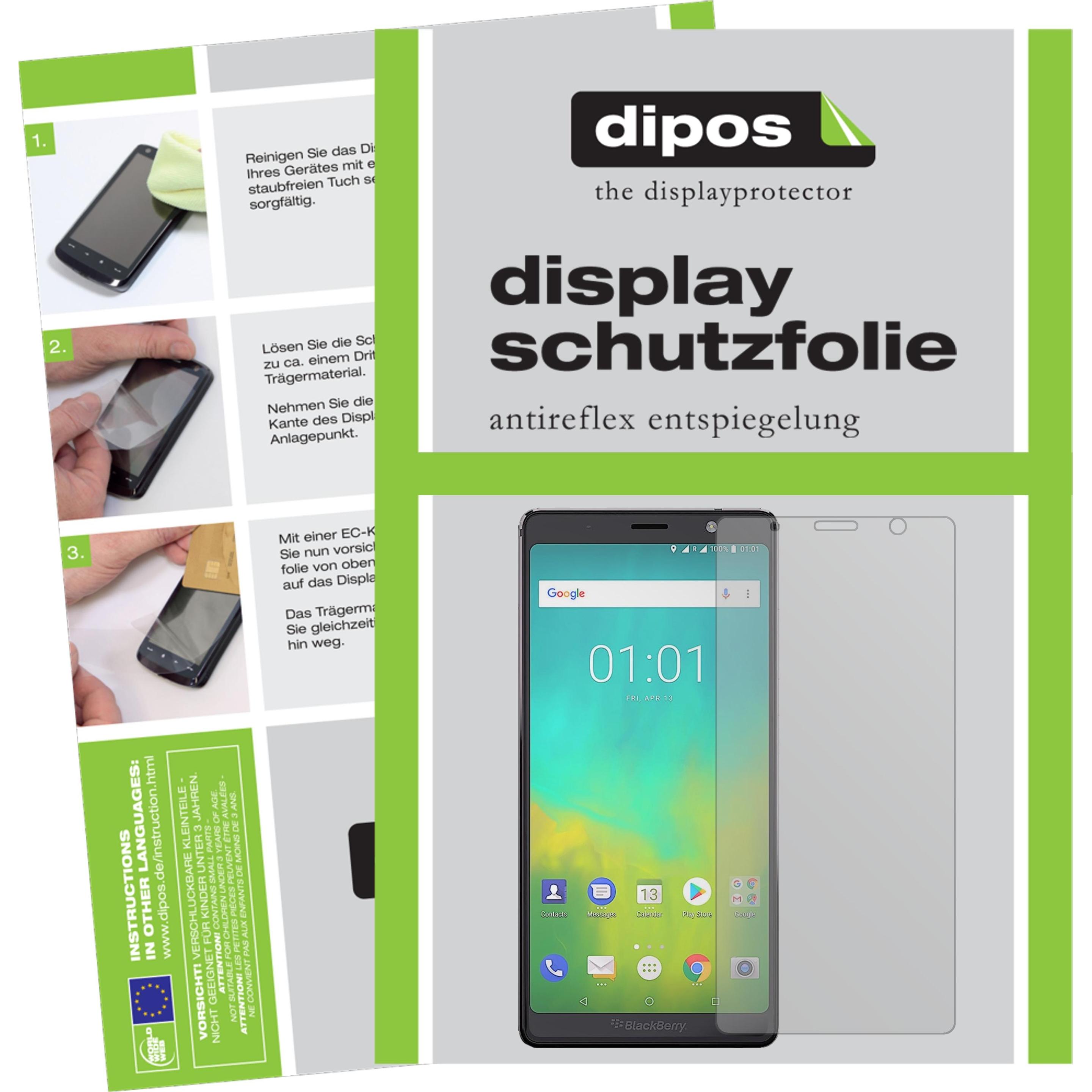 Dipos Displayschutzfolie Antireflex (5 Stück, BlackBerry Evolve), Smartphone Schutzfolie, Transparent