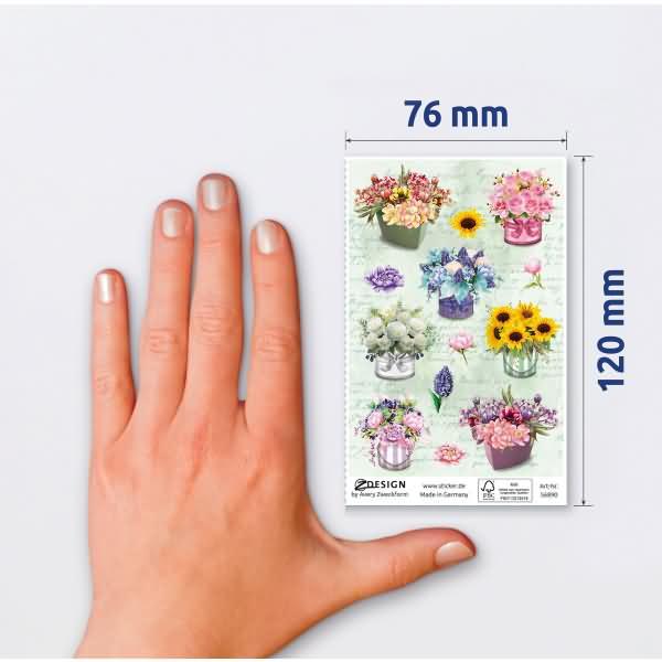 Produktbild Avery Deko Aufkleber "Blumen" 56890