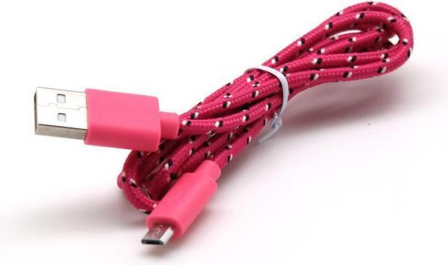 Actual product image Sbox USB->Micro USB 1M USB-1031P pink (1 m, USB 2.0)
