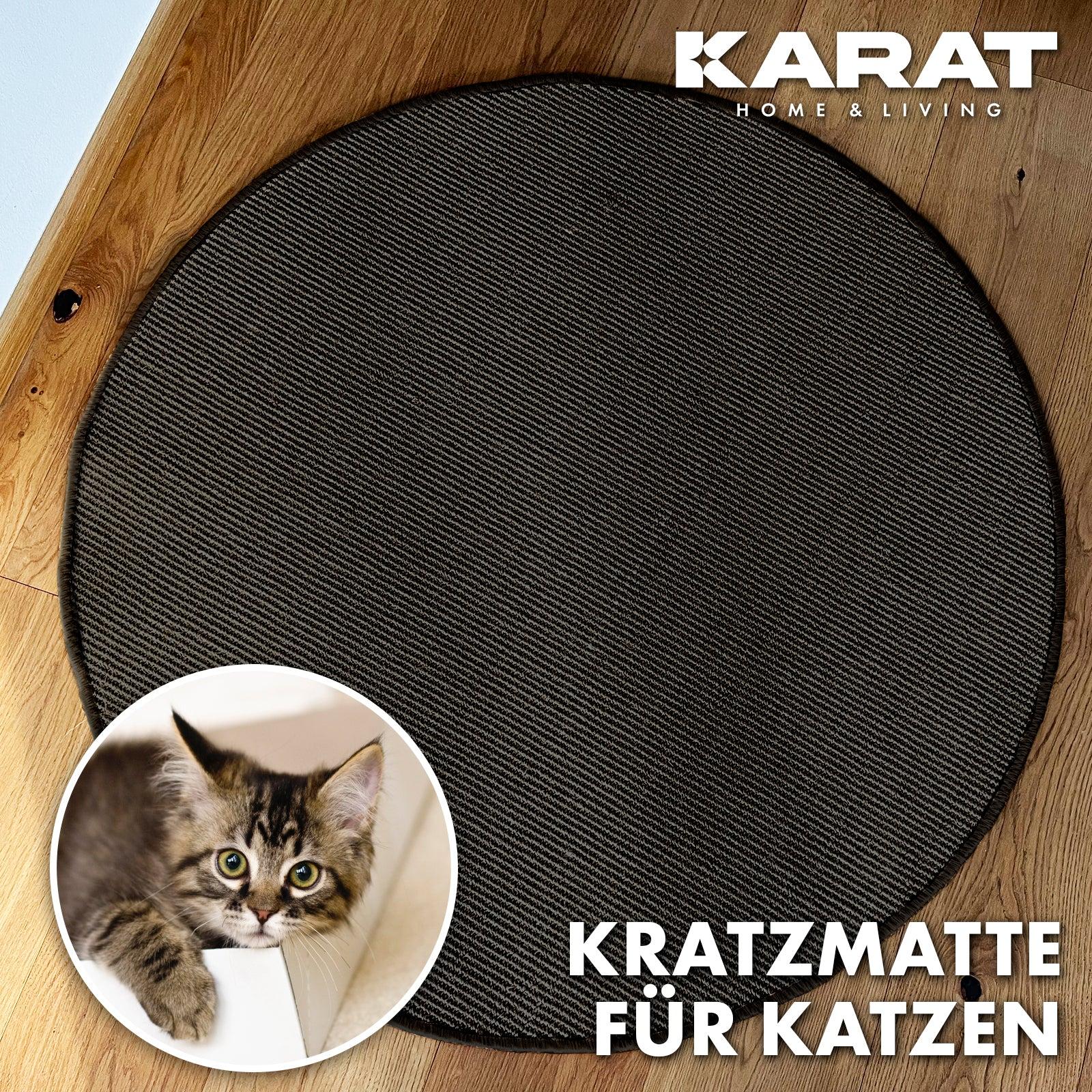 Karat Katzen-Kratzmatte (0.80 cm, Schwarz), Katzenbaum