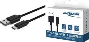Produktbild Ansmann USB Typ-C Daten- und Ladekabel (1 m, USB 2.0)