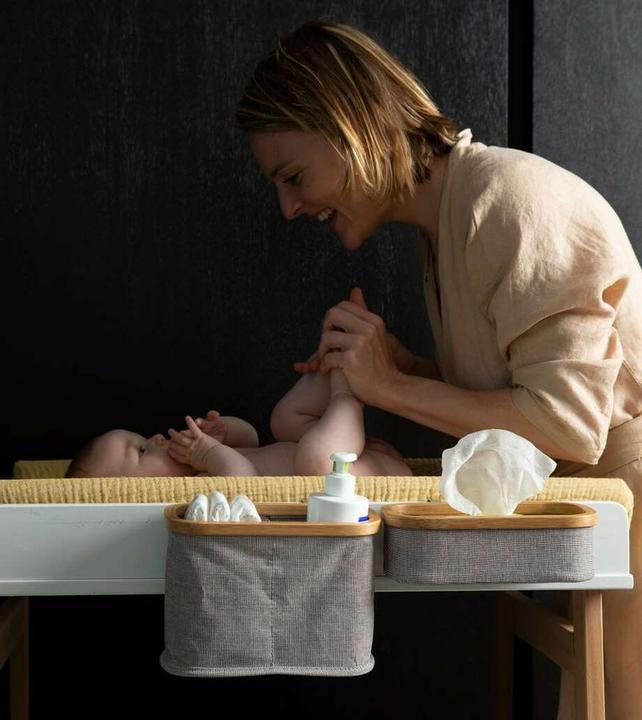 Immagine prodotto Quax Cestino da appendere al fasciatoio Cura Cotone