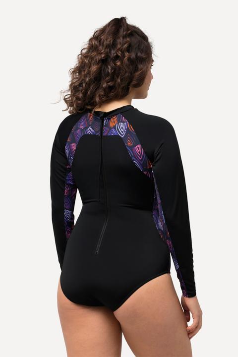 Image du produit Ulla Popken Maillot de bain avec protection UV 50+, col montant et manches longues. Sans bonnets souples (42)