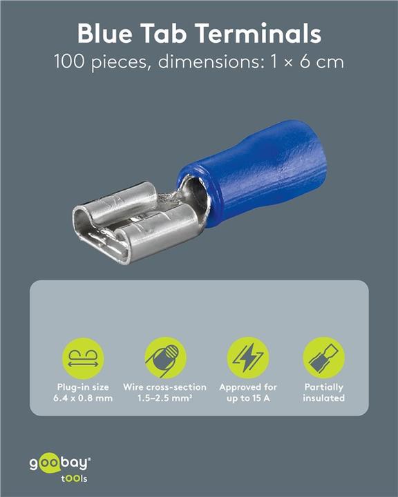 Produktbild Goobay Flachsteckhülse, Blau