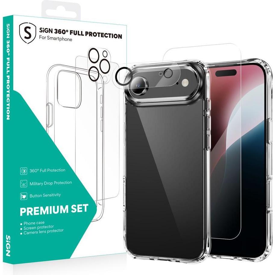 SIGN 360 Complete Protection Package for iPhone 17 Air (Apple iPhone Air), Cover smartphone