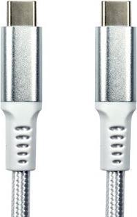 Image du produit RS PRO Câble USB, USB C / USB C, 1.8m USB 3.1 Blanc (1.80 m, USB 3.2)