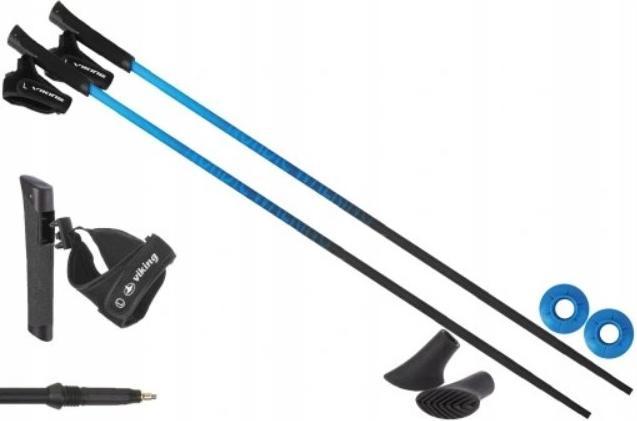 Immagine prodotto Viking Šiaurietiško ėjimo lazdos Pro Trainer, 115cm, juodos-mėlynos