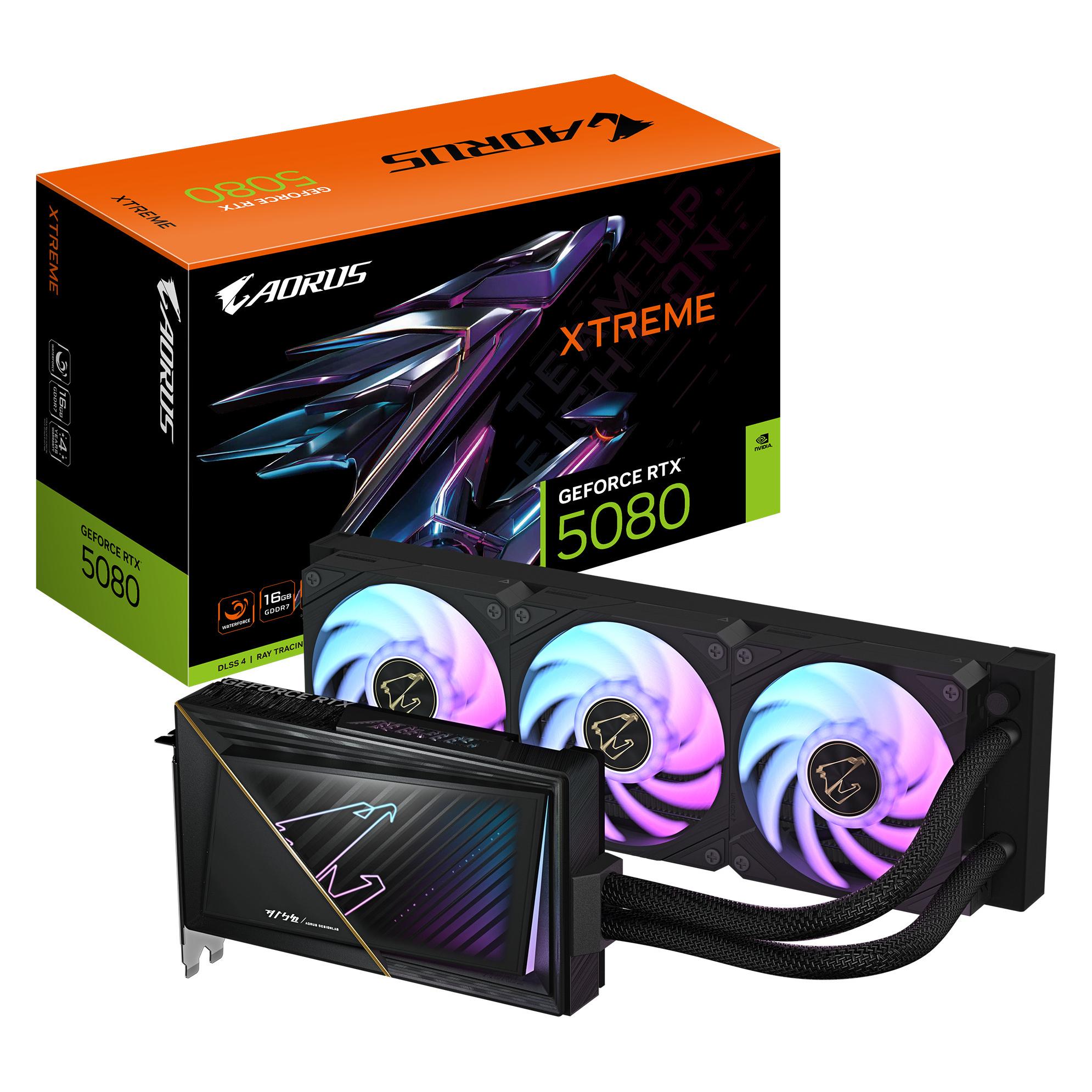 Gigabyte AORUS GeForce RTX 5080 Xtreme Waterforce (16 GB, GDDR7), Grafikkarte