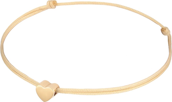 Produktbild Elli Armband Herz Liebe Trend Textilband 925 Silber (16 cm, Nylon, 925er Sterling Silber, No Stein)