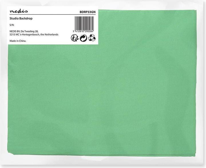 Produktbild Nedis Foto Studio-Hintergrund 2,95 x 2,95 m Grün (295 cm, 295 cm)