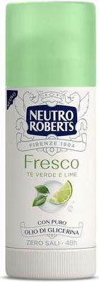Immagine prodotto Neutro Roberts Deodorante Stick Fresco Tè Verde e Lime Zero Sali di Alluminio Senza Macchie con Pur (Stick, 40 ml)