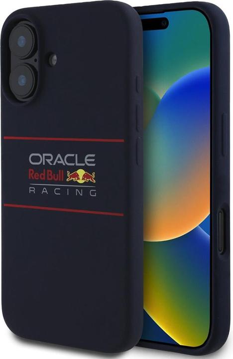 Produktbild Red Bull RBHMP16M24SIHSRV iPhone 16 Plus 6.7" hardcase navy Silicone Horizontal Logo MagSafe (Apple iPhone 16 Plus)