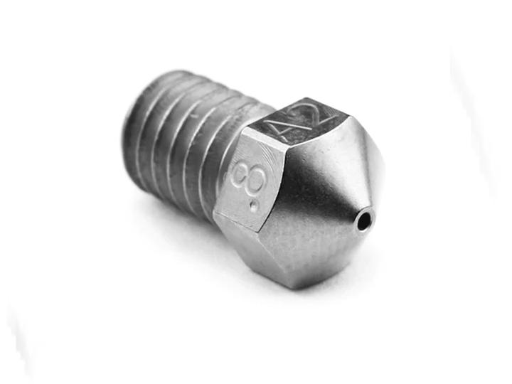 Actual product image MicroSwiss RepRap nozzle steel A2 E3D 0.80/3.00mm (Blast pipe)