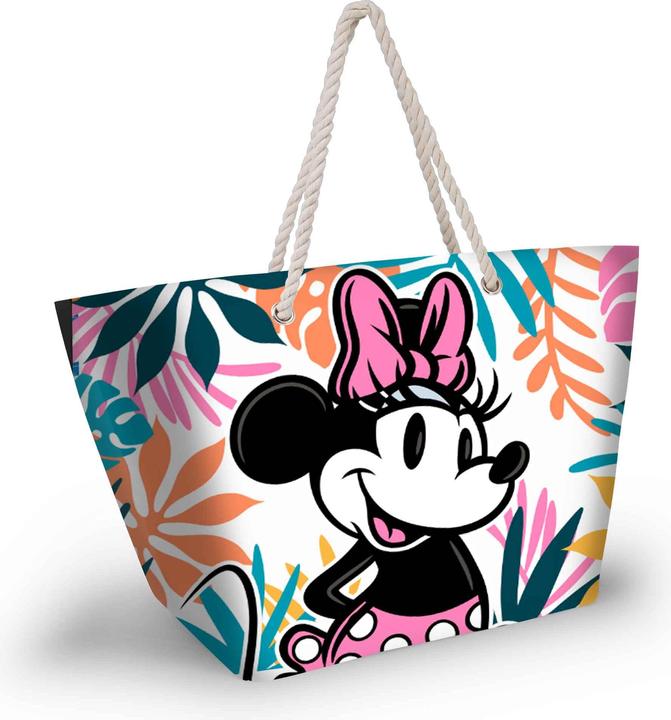 Immagine prodotto Karactermania Borsa da spiaggia Minnie Mouse Island-Soleil, multicolore, 52 x 37 cm
