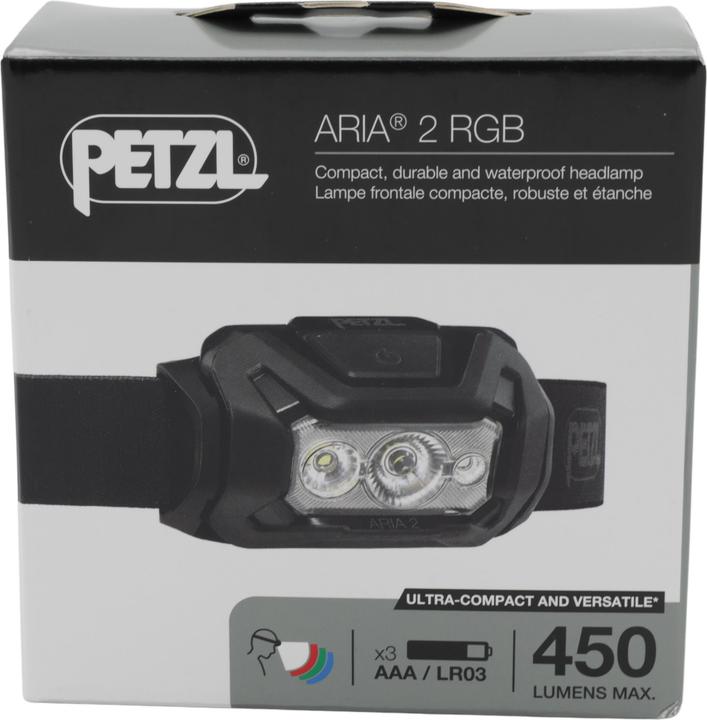 Productafbeelding Petzl E070BB00 Headlamp ARIA® 2 RGB black (450 lm)