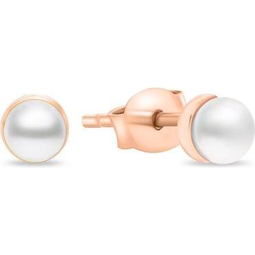 Brilio, Ohrringe, Elegant rose gold earrings with pearl EA981RAU