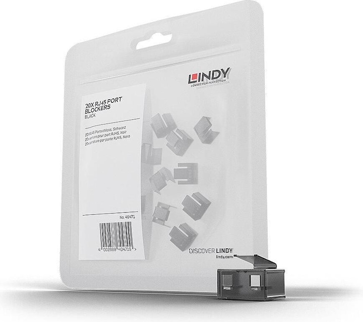Actual product image Lindy RJ45 Port Blockers
