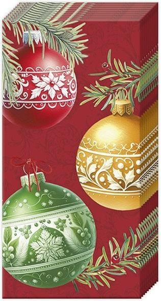 Actual product image IHR Papiertaschentücher XMAS BUBBLES red