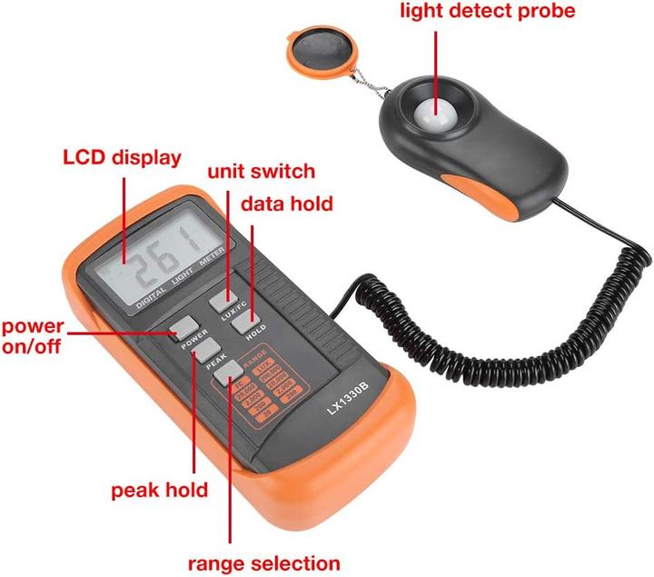 Produktbild Akozon Luxmeter LX1330B
