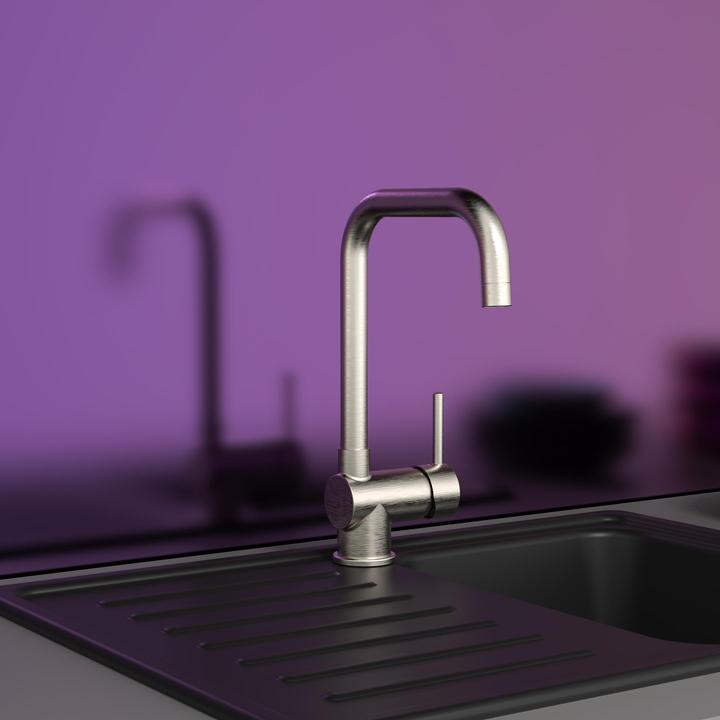 Image du produit Eisl Robinet de cuisine FUTURA Robinet d'évier en acier inoxydable pivotant NI182GANI