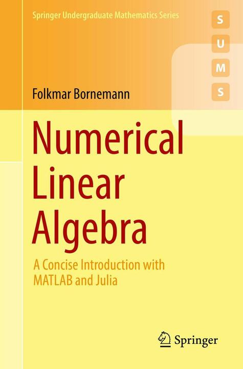 Produktbild Numerical Linear Algebra (Englisch, Folkmar Bornemann, 2018)