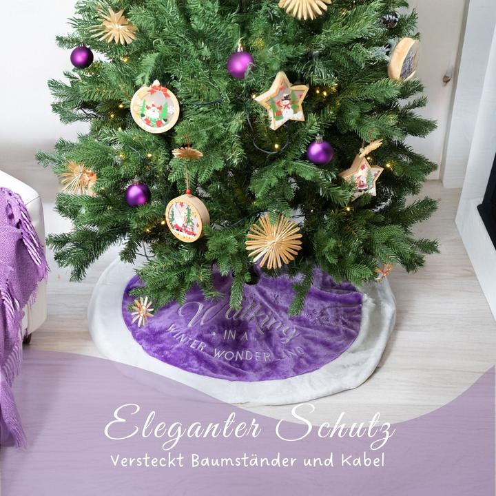 Actual product image Hermex Christmas tree skirt Christmas tree mat Christmas tree skirt Christmas tree rug Christmas tree (1 -part)