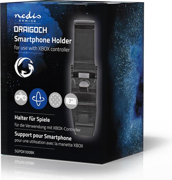 Actual product image Nedis Gaming Mobile Holder for Xbox One Controller Universal Adjustable Black (Xbox One S)