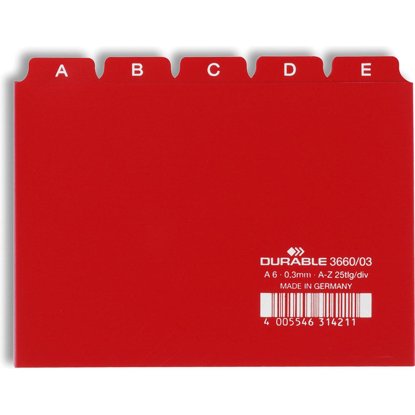 Durable, Kartenaufbewahrung, Leitregister A6 (A6)