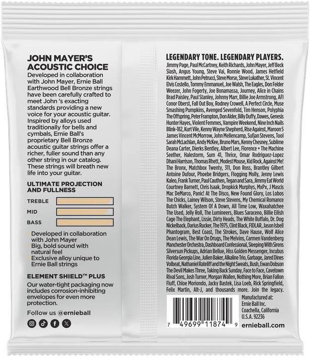 Produktbild Ernie Ball Saitensatz, Akustik, Extra Light Earthwood Bell Bronze, 10-50