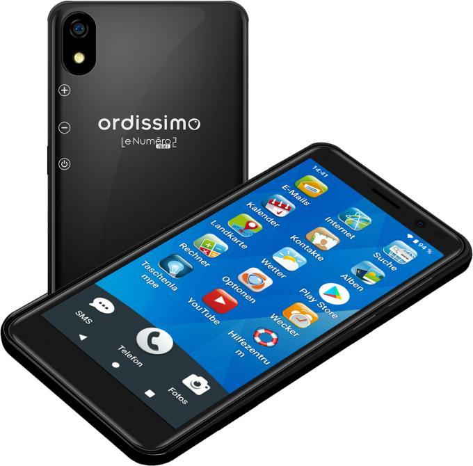 Produktbild Ordissimo LeNuméro2 mini 5.45" 4G Quad-Core 32GB Dual-Sim (32 GB, Schwarz, 5.45", Single SIM, 8 Mpx, 4G)