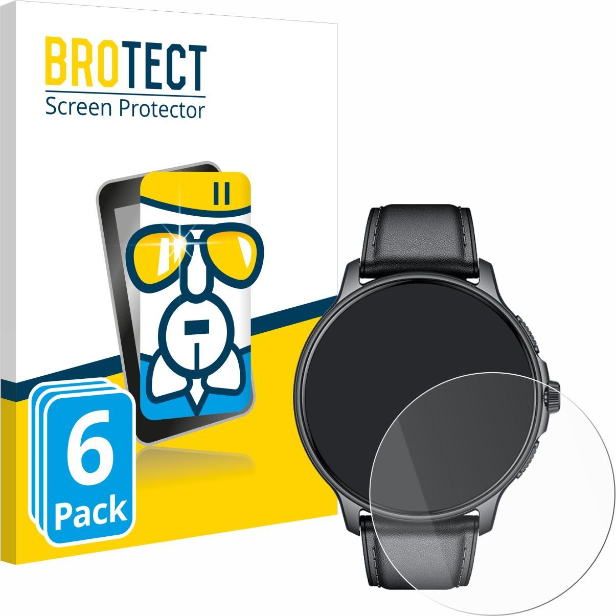 BROTECT Schutzglas Schutzfolie Displayschutz Display Schutz Glas Folie klar, Smartwatch Schutzfolie, Transparent