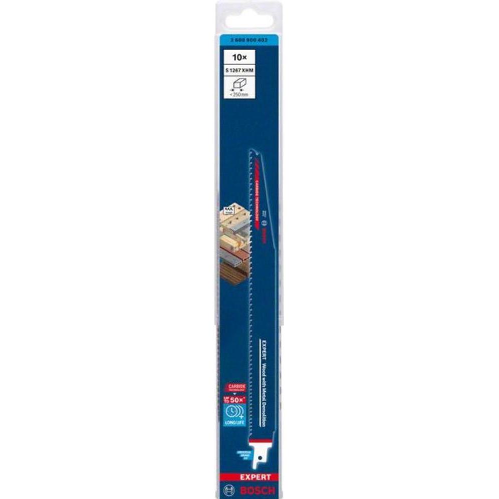 Thumbnail - Bosch Professional Zubehör, Sägeblatt, EXPERT ‘Wood with Metal Demolition’ S 1267 XHM Säbelsägeblatt, 10 Stück