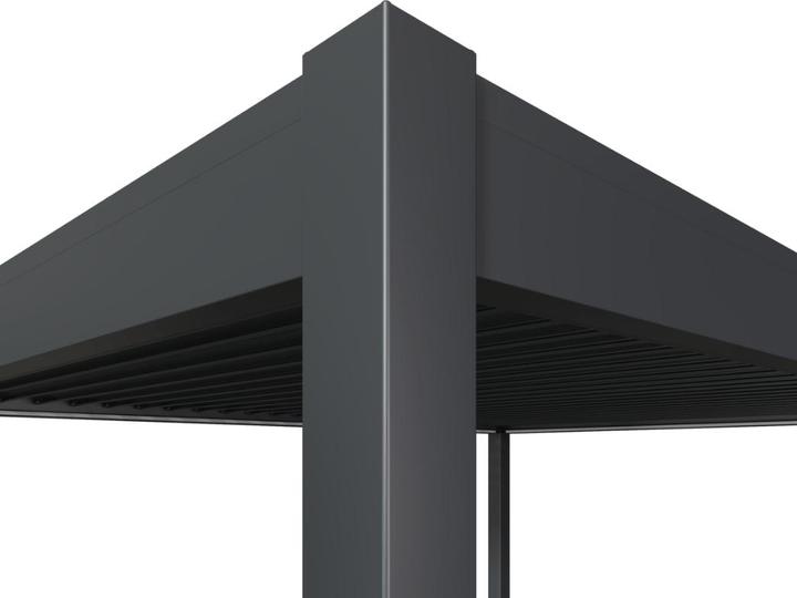 Produktbild Weide elektrische Pergola 4x6m Anthrazit mit LED (600 cm, 400 cm)