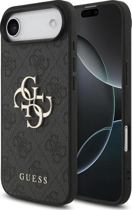 Guess PU 4G Metal Logo Case für Apple iPhone 17 Air - black (Apple iPhone 17 Pro)
