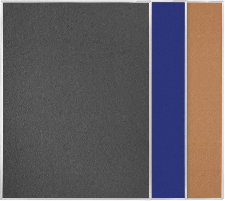 Image du produit Magnetoplan MAGNETOP. Pinnboard 1500x1200mm 11008B01 gris, feutre (Tableau d'affichage, 150 x 120 cm)