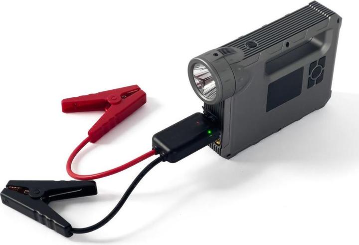 Actual product image Choetech jump starter with compressor, powerbank 8000mAh, LED flashlight black (TC0017) (600 A, 8000 mAh)