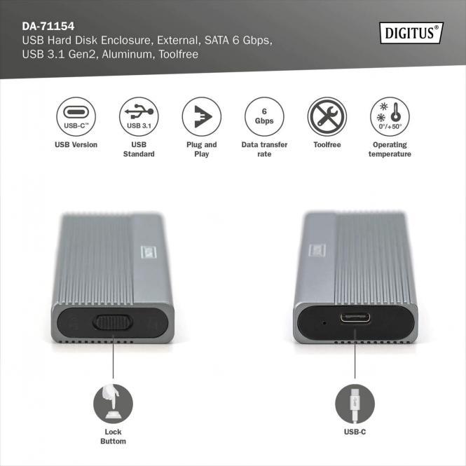 Produktbild Digitus DA-71154 (M.2 2280, M.2 2230, M.2 2242, M.2 2260)