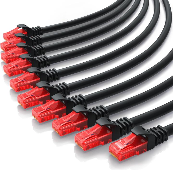 Actual product image CSL CAT.6 network cable - Ethernet Gigabit Lan cable RJ45 - patch cable - comp. CAT.5 CAT.6 CAT.7 CAT.8 (UTP, CAT6, 0.25 m)
