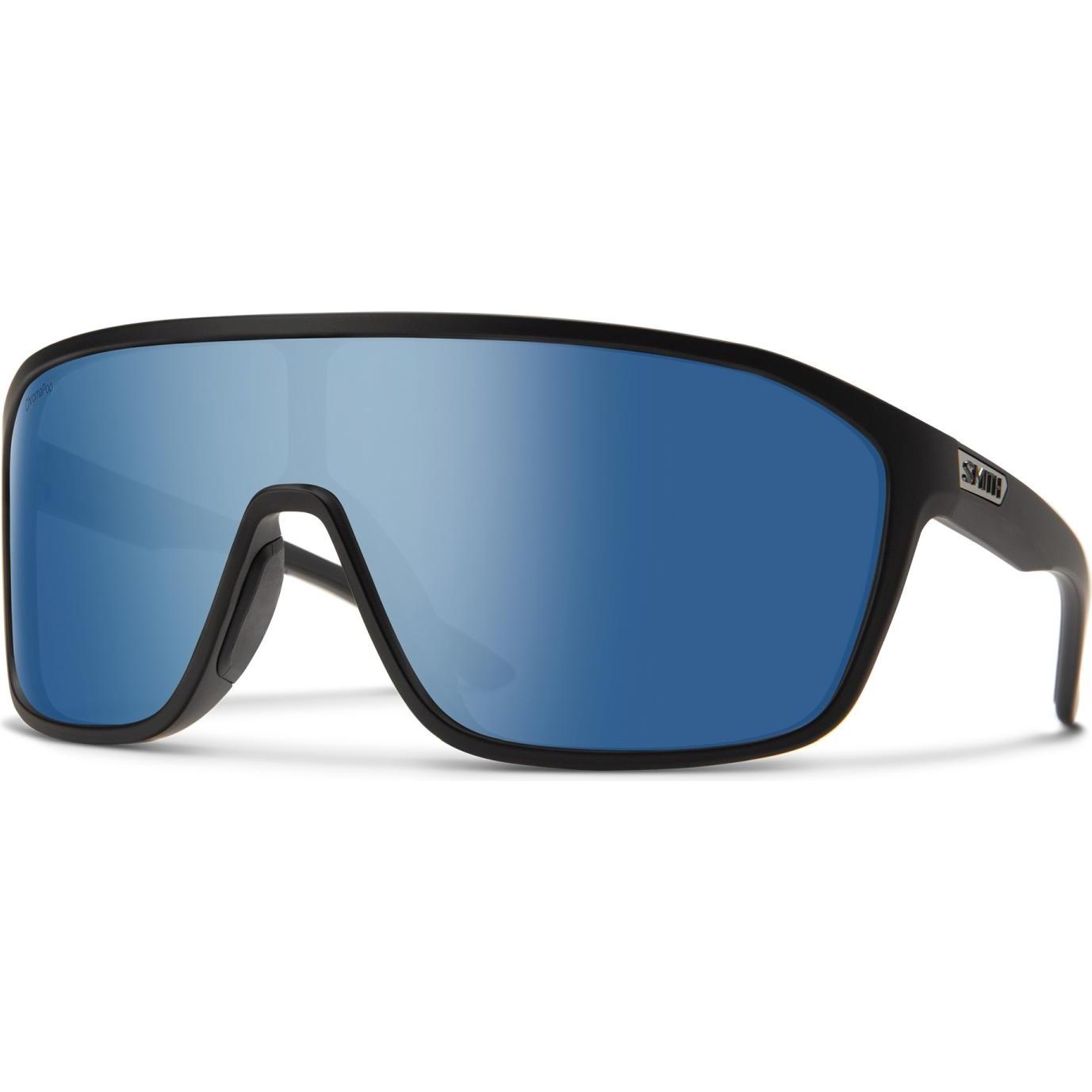 Thumbnail - Smith, Unisex, Sportbrille, Boomtown (Matte Black, polarized blue mirror), Schwarz