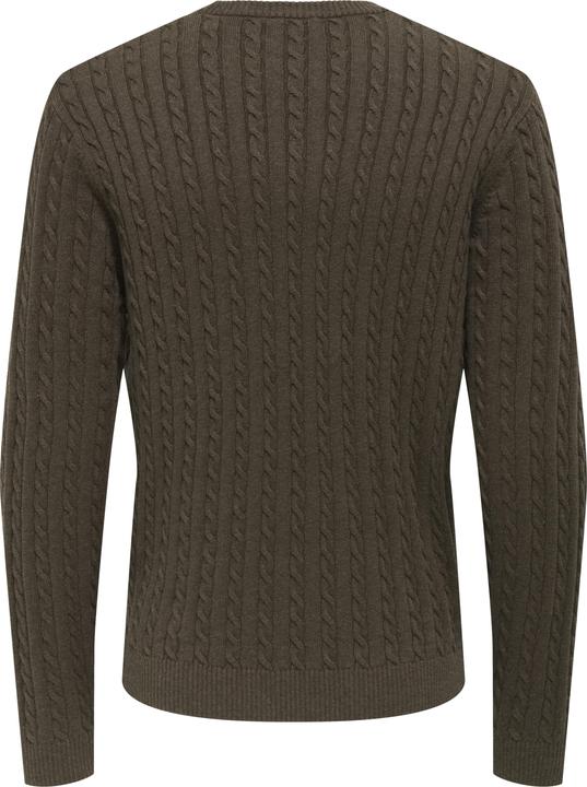 Produktbild Only & Sons Onsloui Reg 12 Cabel Crew Knit Noos (M)
