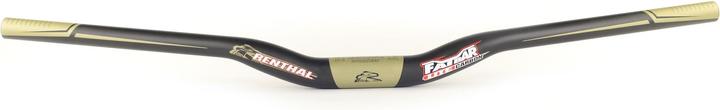 Renthal V2 Fatbar Lite carbon riser handlebar, 31.8mm, 760x30mm, 7°/5°, carbon/gold (31.80 mm)