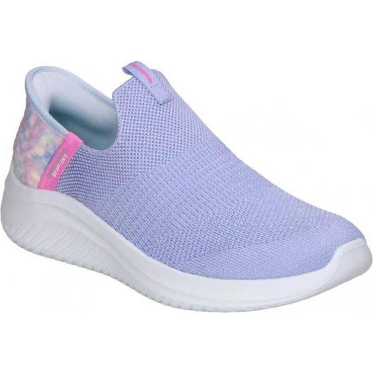 Skechers, Bambini, Sneaker, Slipins Ultra Flex Colory Wild Jr. Schuhe, Viola, Multicolore, (28.5)