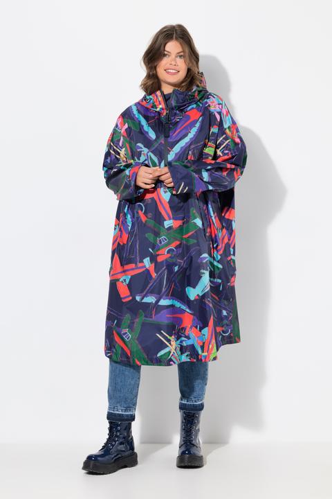 Image du produit Laurasøn Cape de pluie fonctionnelle à capuche, unisexe, motifs (Taille unique)