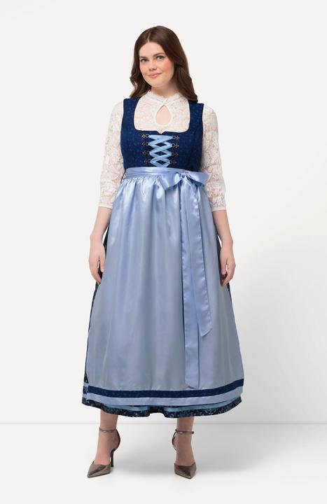 Produktbild Ulla Popken Dirndl, Reissverschluss, Carree-Ausschnitt, ärmellos (48)