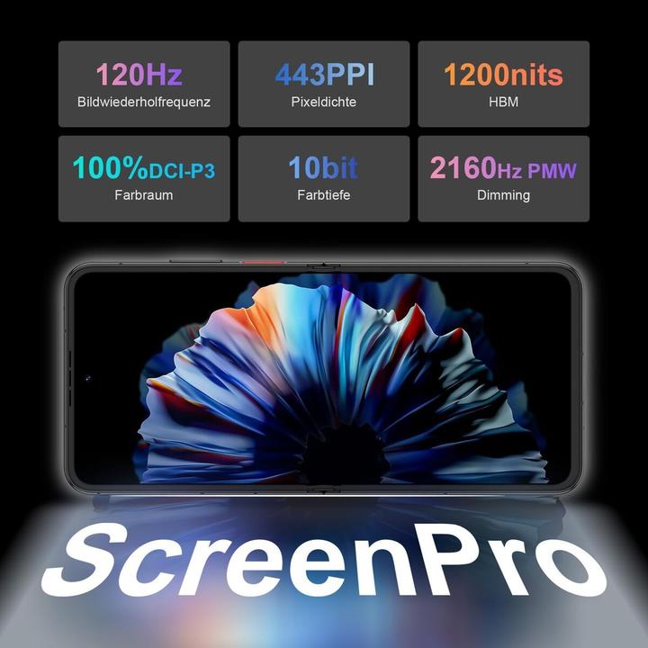 Image du produit Nubia Flip 2 5G 8GB/256GB Schwarz (256 Go, Night Black, 6.90", Double SIM, 5G)