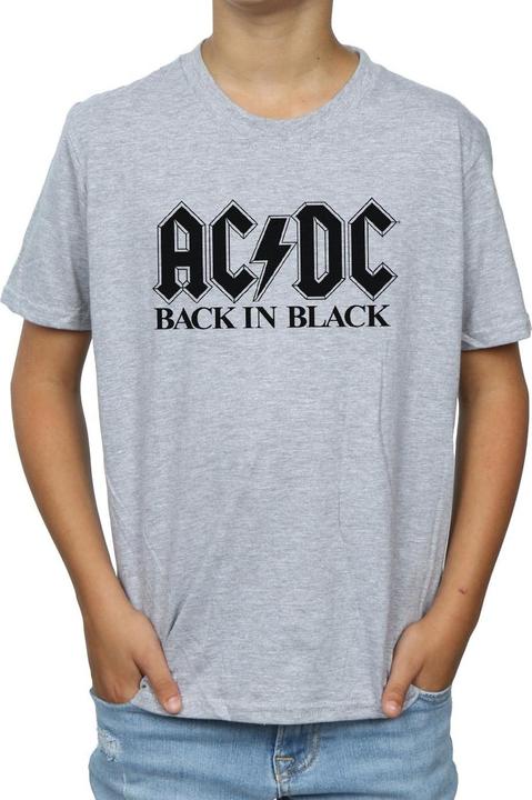 Produktbild AC/DC Jungen Back in Black Logo TShirt (128)