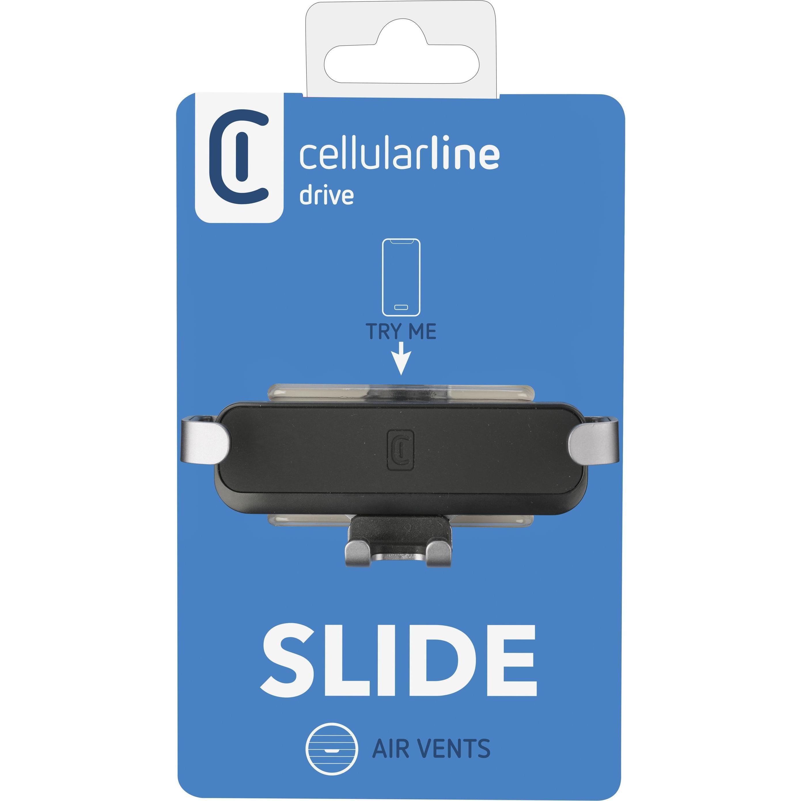 Thumbnail - Cellularline Slide Fit, Smartphone Halterung, Schwarz