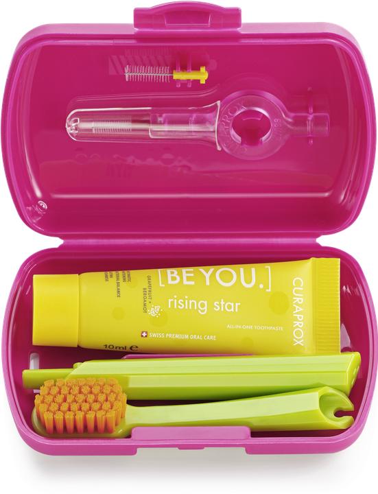 Actual product image Curaprox Travel Set magenta Box (Extra soft, 1x)