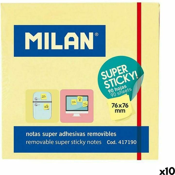 Super Sticky Haftnotizen „“.