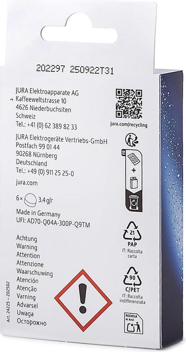 Produktbild Jura 3-Phasen-Reinigungstabletten